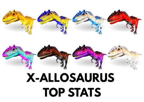 Allosaurus top stats - x-allosaurus,