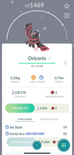 Shiny oricorio baile style - baile,
