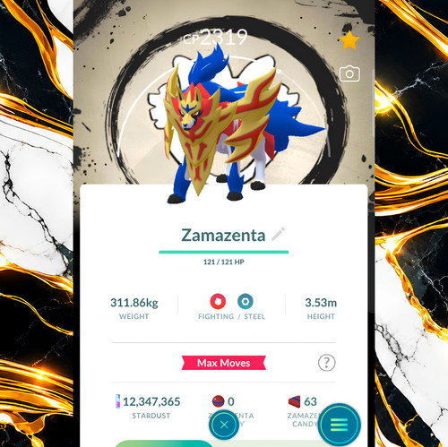Pokémon zamazenta corona - pokémon, bg