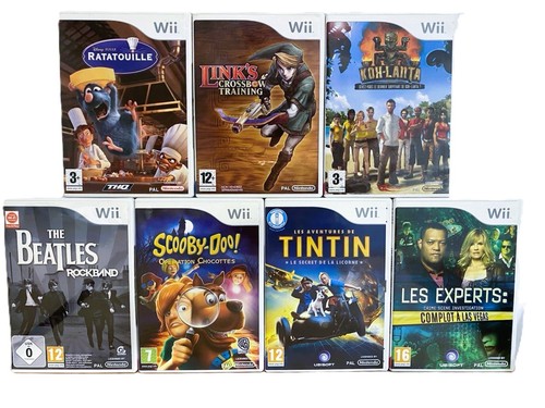 Lot jeux nintendo wii - de,