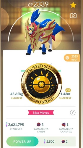 Pokémon zamazenta lv 50 - -,