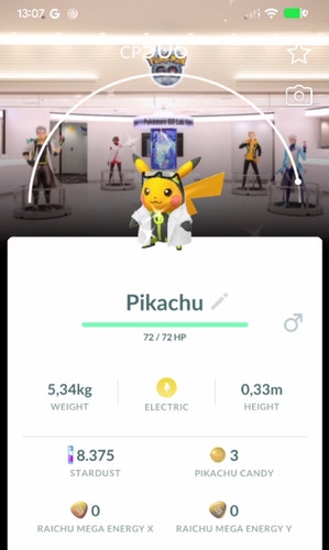 Shiny prof willow pikachu lab - prof,