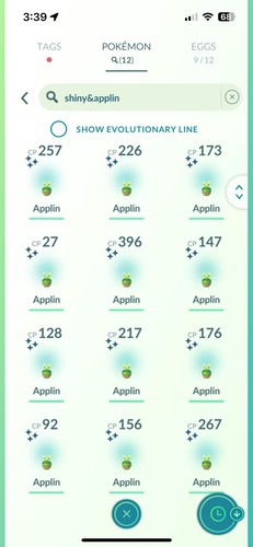 Bundle 10 shiny applin - bundle,