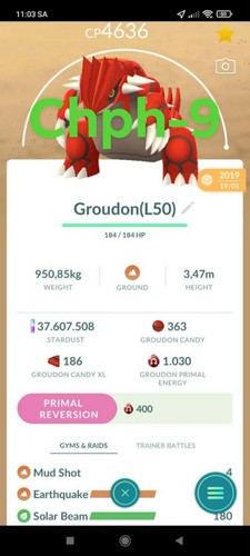 Pokemon groudon lv50 mosse - groudon, 3