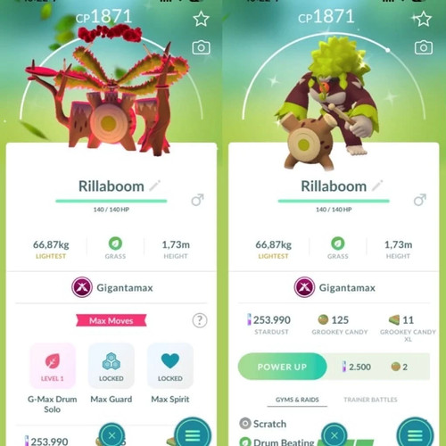Pokémon shiny rillaboom - go,