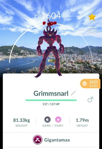 Pokemon gigantamax - go,