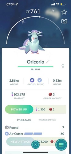 Shiny oricoriorio sensu - shiny,