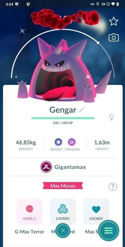 Gengar gigantamax lucido - gengar,